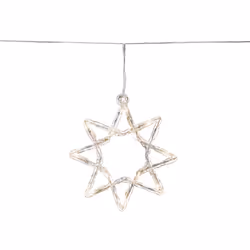 Konstsmide 4449-103, Figurine lumineuse décorative, Transparent, Acrylique, Polyvinyl chloride (PVC), IP44, Étoile, CE