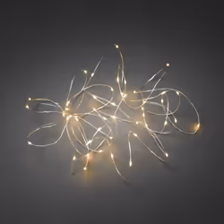 Konstsmide 6597-879CH, Guirlande lumineuse décorative, Argent, Polyvinyl chloride (PVC), Plastique, Ambiance, IP20, CE