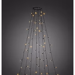Konstsmide 6321-810, 400 lampe(s), LED, Ambre, Extérieure, Noir, 1,16 kg