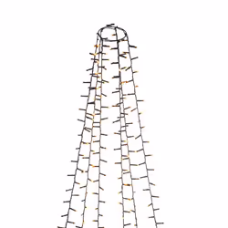 Konstsmide 6651-800, Guirlande lumineuse décorative, Noir, Plastique, Polyvinyl chloride (PVC), IP44, 1080 ampoule(s), LED