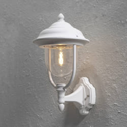 Applique extérieure Konstsmide PARMA 7223 Blanc en aluminium pour cuisine