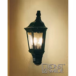 Konstsmide 7230-600, Éclairage mural extérieur, Vert, Jardin, Patio, Transparent, 1 ampoule(s), Claire