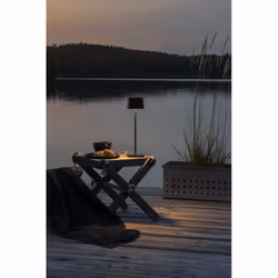 Konstsmide Capri lampe de table 2,2 W LED Noir