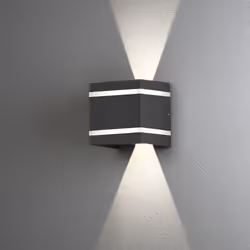 Konstsmide Cremona Up/Down Gris Adapté à une utilisation à l'intérieur Adapté à une utilisation extérieure 3 W