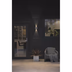 Konstsmide Cremona Up/Down Gris Adapté à une utilisation à l'intérieur Adapté à une utilisation extérieure 3 W - Vue supplémentaire 4