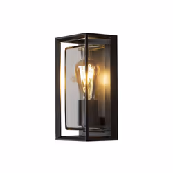 Konstsmide Brindisi, Surface, Rectangle, 1 ampoule(s), E27, IP54, Noir