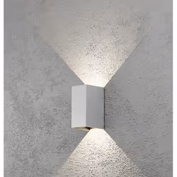 Konstsmide Cremona, Surface, Rectangle, 2 ampoule(s), Argent