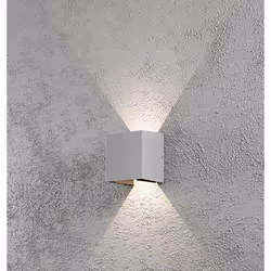 Konstsmide Cremona, Surface, Rectangle, 2 ampoule(s), Argent