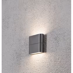 Konstsmide Chieri, Surface, Rectangle, 2 ampoule(s), Anthracite