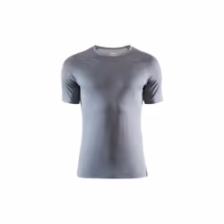 T-Shirt Running - CRAFT - Homme Pro Dry Nanoweight SS Tee - Gris - Respirant - Route