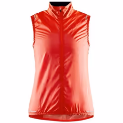 Gilet de vélo femme Craft Essence Light Wind - Orange - Coupe-vent - Déperlant