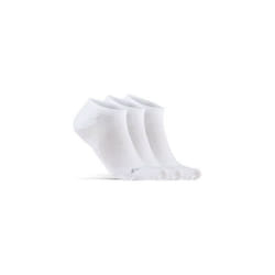 Lot de 3 Chaussettes Craft core dry footies - Blanc - 43/45 - Homme - Respirante