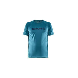 T-Shirt Running Homme Craft Essence Logo Tee Bleu AH 2022 - Respirant - Manches courtes