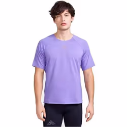 T-Shirt Running Homme Craft Pro Trail SS Tee - Violet - Respirant - Manches courtes