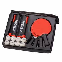STIGA Sports 1230-0122-01, Kit de tennis de table, Joueur débutant et occasionnel, Noir, Rouge, 4 pièce(s)
