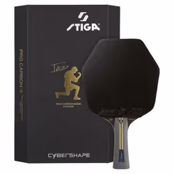 STIGA Raquette de tennis de table Pro Carbon Plus Cybershape Truls Edition - 5- étoiles