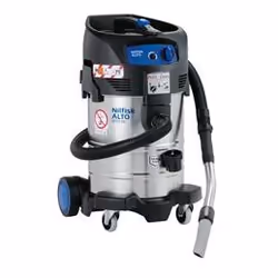Nilfisk ATTIX 40-0M TYPE 22, 1400 W, Sec&amp;humide, 37 L, 60 dB, Noir, Bleu, Acier inoxydable
