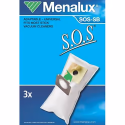 Menalux SOS-SB, Aspirateur balai, Sac à poussière, Blanc, Papier, Ampoule, 3 pièce(s)