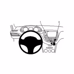 Brodit 854764 Support pour GPS Voiture Passif Noir