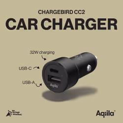 Aqiila Chargebird CC2 Universel Noir Allume-cigare Charge rapide Auto