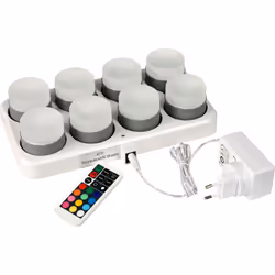 Duni 186495, LED, 8 ampoule(s), Multicolore, Blanc, Universel, Secteur