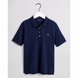 Gant Pique (M), T-shirt polo, Adulte, Mâle, Bleu, M, Evening Blue