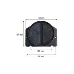 CONNECTEUR SORTIE AIR AVEC CLAPET pour HOTTE ELECTROLUX -...