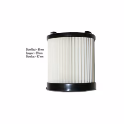 Diam Haut 81 mm Long 89 mm Diam Bas 82 mm Compatible pour les marques et modèles suivants : TORNADO TO7465, TO7470, TO7470, T ...