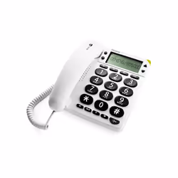 Doro PhoneEasy 312c, Haut-parleur, 32 entrées, Identification de l'appelant, Blanc