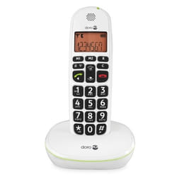 Doro PhoneEasy 100w Téléphone DECT Identification de l'appelant Blanc