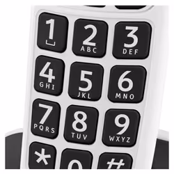 Doro PhoneEasy 100w Téléphone DECT Identification de l'appelant Blanc