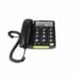 Doro PhoneEasy 312cs, Téléphone analogique, 30 entrées, Identification de l'appelant, Noir