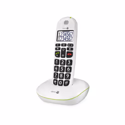 Doro PhoneEasy 110, Téléphone DECT, Haut-parleur, 100 entrées, Identification de l'appelant, Blanc