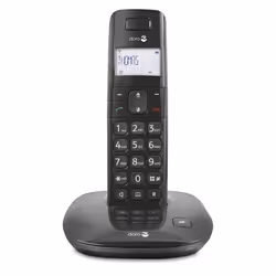 Doro Comfort 1010, Téléphone DECT, Combiné sans fil, Haut-parleur, 50 entrées, Identification de l'appelant, Noir