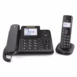 Doro Comfort 4005 Téléphone analog/dect Identification de l'appelant Noir