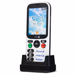 Doro 780X Noir, Blanc Téléphone pour seniors