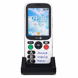 Doro 780X Noir, Blanc Téléphone pour seniors