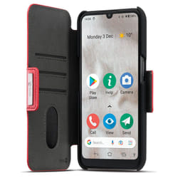 Doro 8100 coque de protection pour téléphones portables Étui avec portefeuille Rouge