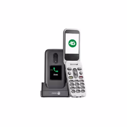 Doro 2880, Clapet, SIM unique, 320 x 240 pixels, Bluetooth, 1000 mAh, Noir, Blanc