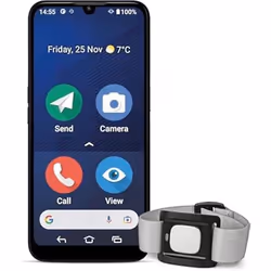 Smartphone Doro 8200 - Débloqué - 4G - Résistant à leau - Triple caméra - 61 pouces