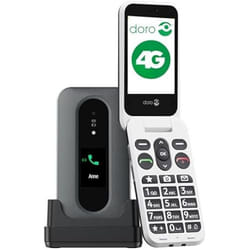 Doro Leva L30 7,11 cm (2.8") 142,7 g Noir, Blanc Téléphone numérique