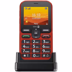 Doro Leva L10, Barre, SIM unique, 6,1 cm (2.4"), 2 MP, 1150 mAh, Rouge