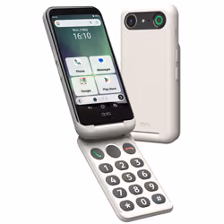Doro Aurora A20, 11,4 cm (4.5"), 4 Go, 64 Go, 13 MP, Android 14, Noir, Blanc