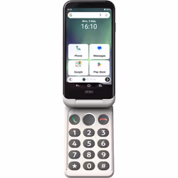 Doro Aurora A20 11,4 cm (4.5") Double SIM Android 14 4G USB Type-C 4 Go 64 Go 3000 mAh Noir, Blanc