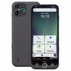 Doro Aurora A30 15,5 cm (6.1") Double SIM Android 14 4G USB Type-C 6 Go 128 Go 5000 mAh Noir