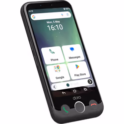 Doro Aurora A10 11,4 cm (4.5") Double SIM Android 14 4G USB Type-C 4 Go 64 Go 3000 mAh Noir