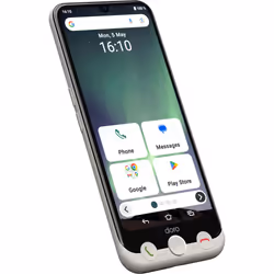Doro Aurora A30 15,5 cm (6.1") Double SIM Android 14 4G USB Type-C 6 Go 128 Go 5000 mAh Blanc