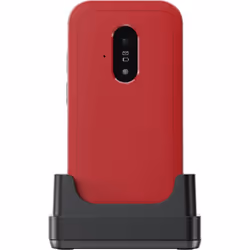 Doro Leva E22, Clapet, SIM unique, 7,11 cm (2.8"), 0,3 MP, 1150 mAh, Rouge, Blanc