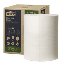 Tork 510137 Chiffon de nettoyage Cellulose, Polyester, Polypropylène (PP) Blanc 1 pièce(s)