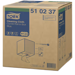 Tork 510237 Chiffon de nettoyage Papier Bleu 1 pièce(s)